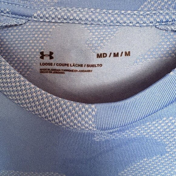 Under Armour Men's Short Sleeve Performance T-Shirt - Light Blue - Size Medium - Picture 6 of 7